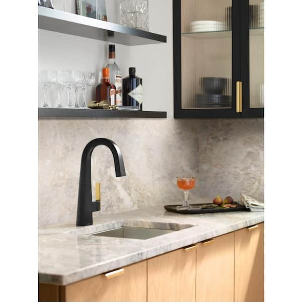 MOEN Nio Single-Handle Bar Faucet in Matte Black S55005BL - The