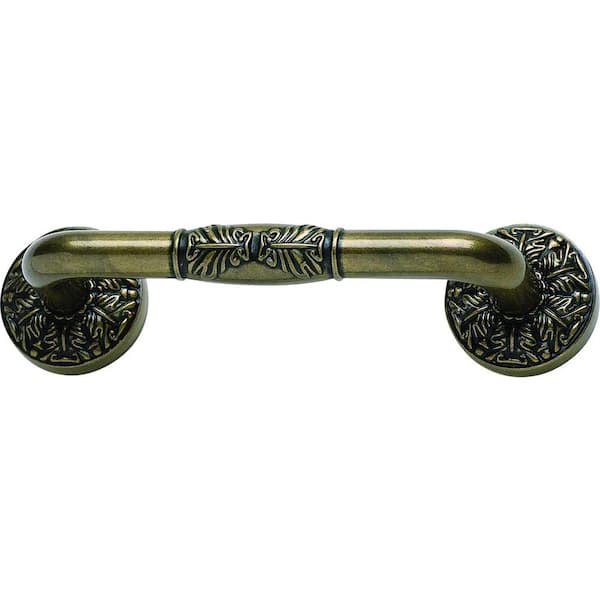 Atlas Homewares Hammered Collection 4 in. Burnished Bronze Center-to-Center Pull