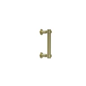 Contemporary 6 in. Back to Back Shower Door Pull in Satin Brass