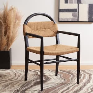 Farley Black/Natural 25.59 in. Wood Dining Chair