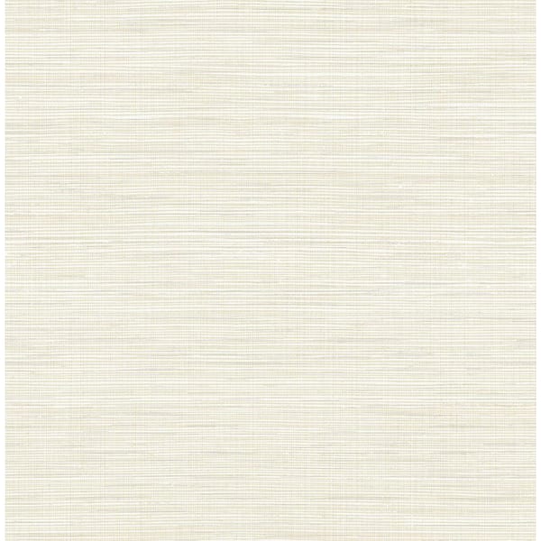 30.75 sq. ft. Soft Dune The Landon Faux Grasscloth Vinyl Peel and Stick Wallpaper Roll