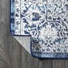 JONATHAN Y Modern Persian Vintage Medallion Navy /Light Gray 5 ft. x 8 ft. Area Rug MDP100B-5