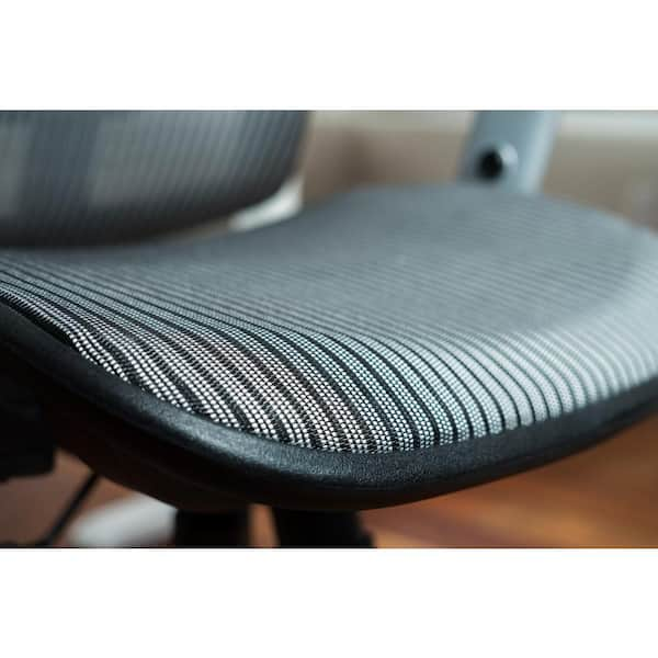 ErgoMax 26.2 in. Width Big and Tall Grey Mesh Ergonomic Chair with