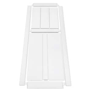 32 in. x 84 in. White Primed MDF Sliding Barn Door with Hardware Kit, DIY Unfinished Paneled Door