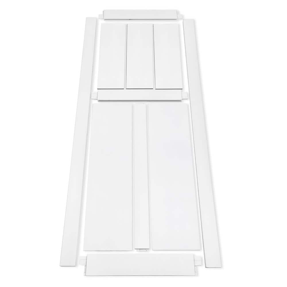 32 in. x 80 in. White Primed MDF Sliding Barn Door with Hardware Kit ...