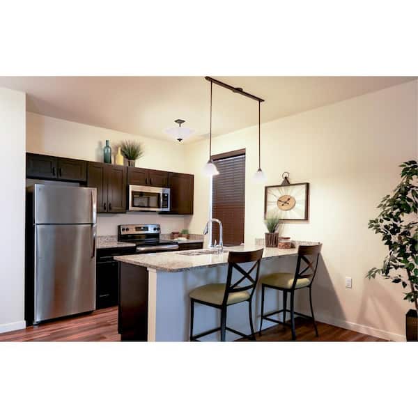 Brookings Solid Wood Ready to Assemble Shaker 33 in. x 36 in. x 12 in. 2 Door Wall Kitchen Cabinet in Espresso