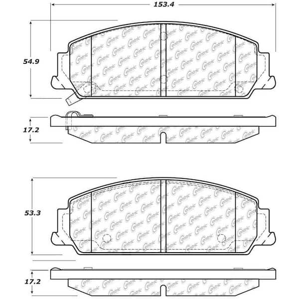 Centric Parts Disc Brake Pad Set 2008-2009 Pontiac G8 V6 V8