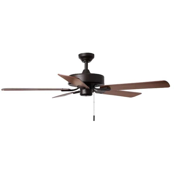 Hampton Bay Chatfield 52 In. Indoor Oil Rubbed Bronze Ceiling Fan ...