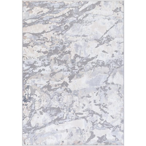 Livabliss Perception Harbor Gray Modern 8 ft. x 10 ft. Indoor Area Rug