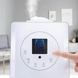 1.5 Gal. Warm and Cool Mist Ultrasonic Humidifier and Diffuser with Remote Control up to 750 sq. ft.