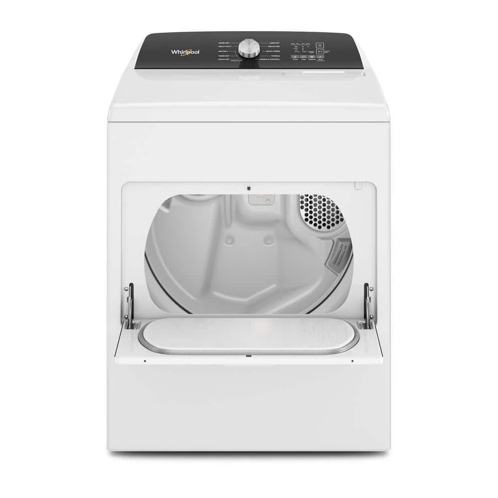 White 7.0 cu ft Electric Front Load Dryer with Moisture Sensing