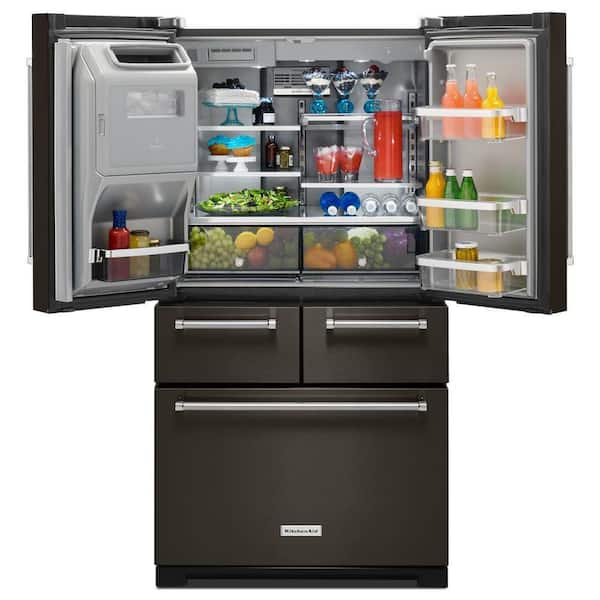 https://images.thdstatic.com/productImages/dca588df-b961-4ca5-b1ae-919f3c20fc77/svn/black-stainless-kitchenaid-french-door-refrigerators-krmf706ebs-40_600.jpg