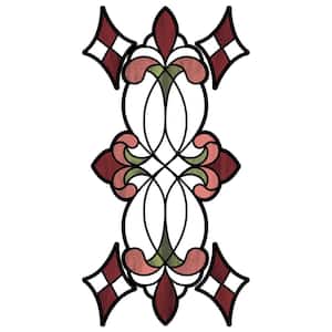 Red Vineyard Stained Glass Decal (Set of 2)