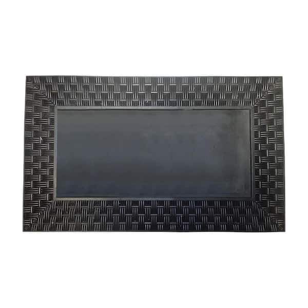 HomeRoots Multi-Colored 30 in. x 18 in. Coir Non-Slip Indoor/Outdoor Door Mat