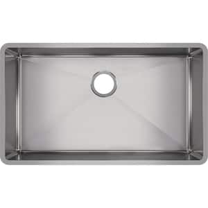 HOUZER Epicure Series Undermount Stainless Steel 30 in. Single 