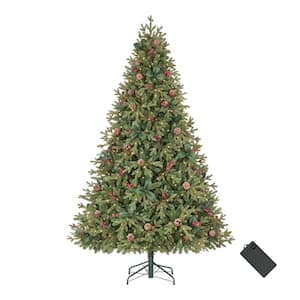 7.5 ft. Pre-Lit LED Spring Creek Noble Fir Artificial Christmas Tree