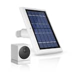 2-Watt 5-Volt White Solar Panel for Wyze Cam Outdoor - Power Your Surveillance Camera Continuously (1-Pack)
