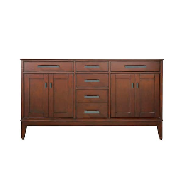 Avanity Madison 60 in. W x 21 in. D x 34 in. H Vanity Cabinet Only in Tobacco