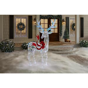 6 ft. Iridescent Twist LED Iridescent Buck Holiday Yard Decoration