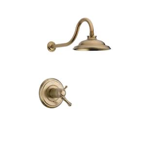 Cassidy TempAssure 17T 1-Handle Shower Faucet Trim Kit in Champagne Bronze with H2Okinetic (Valve Not Included)