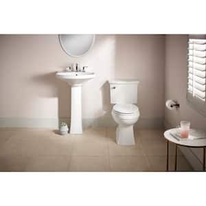 Elmbrook 12 in. Rough In 2-Piece 1.28 GPF Single Flush Elongated Toilet in White Seat Not Included