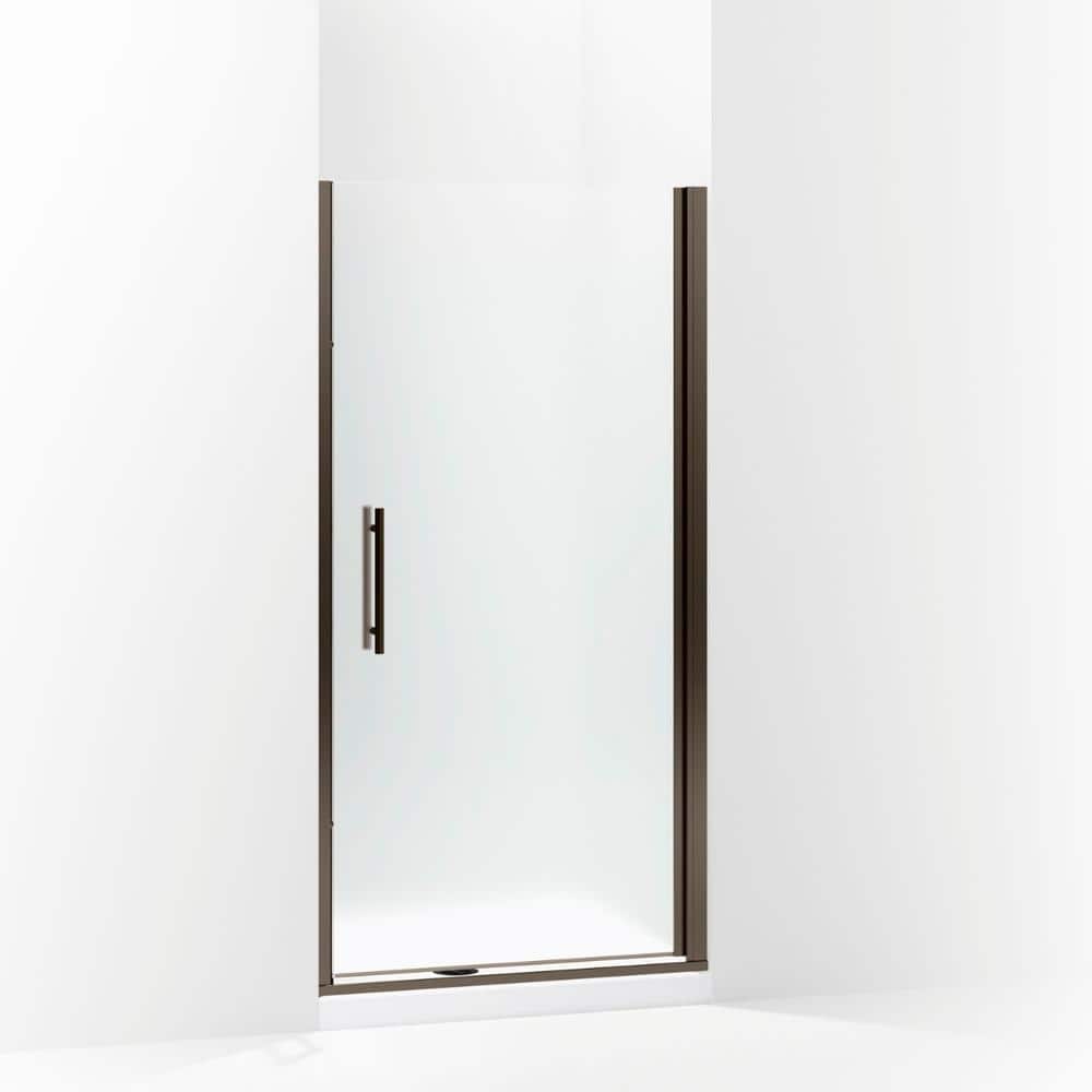 Finesse Peak 34.5 in. x 67 in. Frameless Pivot Shower Door in Deep Bronze price history on PriceWatchPro