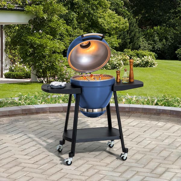 Sunjoy Portable 20 in. Outdoor Charcoal Egg Grill Nany Kamado