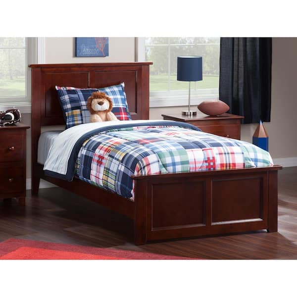 AFI Madison Walnut Twin XL Traditional Bed with Matching Foot Board