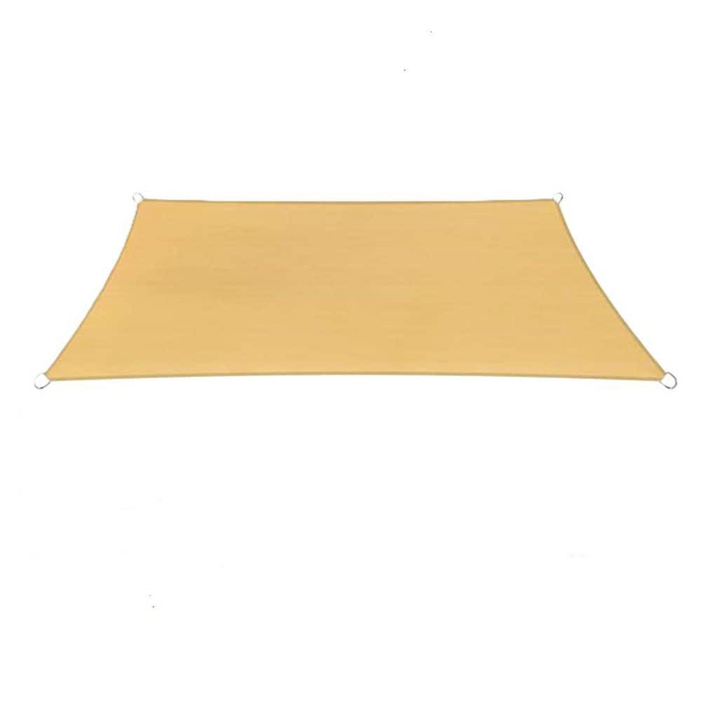 9.8 ft. x 9.8 ft. 185 GSM Sand Rectangle Sun Shade Sail Screen Canopy, Outdoor Patio and Pergola Cover price history on PriceWatchPro