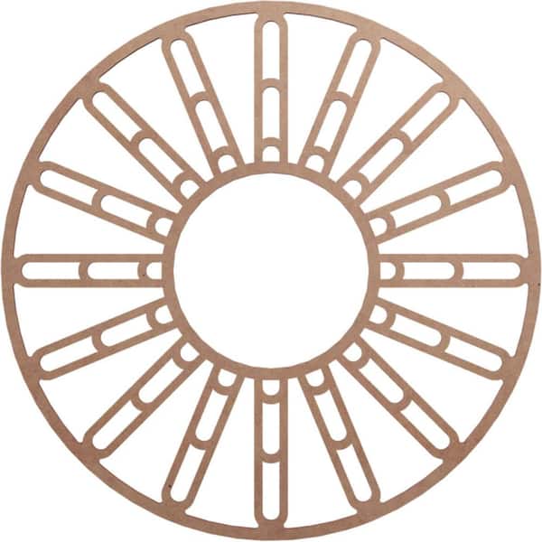 Ekena Millwork 24 in. x 9.125 in. x 0.375 in. Wood Medallion Moulding