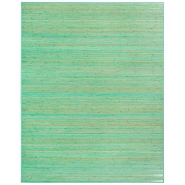 Bamboo Zhuzi Aqua 8 ft. x 10 ft. Rectangle Area Rug