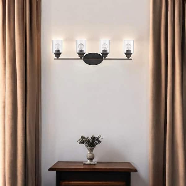 9.88 in. White Indoor Hardwired Sconce with No Bulbs Included