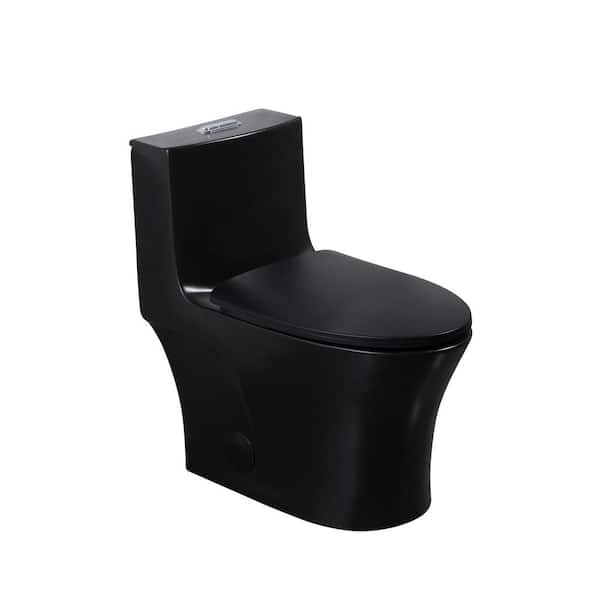 Mediterraneo Egio 1-Piece 1.1/1.6 GPF Dual Flush Elongated Toilet in ...