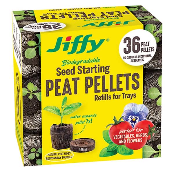 Jiffy 36 mm Peat PelletSeed Starter Kit Refill (36-Pack)