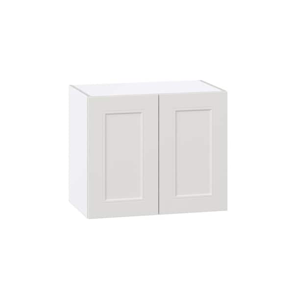 J COLLECTION Littleton Painted 24 in. W x 20 in. H x 14 in. D Gray Shaker Assembled Wall Kitchen Cabinet with Full High Doors