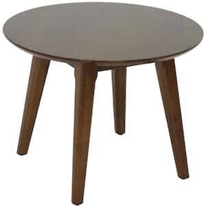 Cosmo Round Coffee Table - Dark Walnut