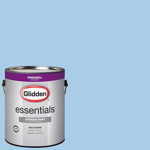 Glidden Essentials 1 gal. #HDGV03D Tranquil Blue Eggshell Interior Paint