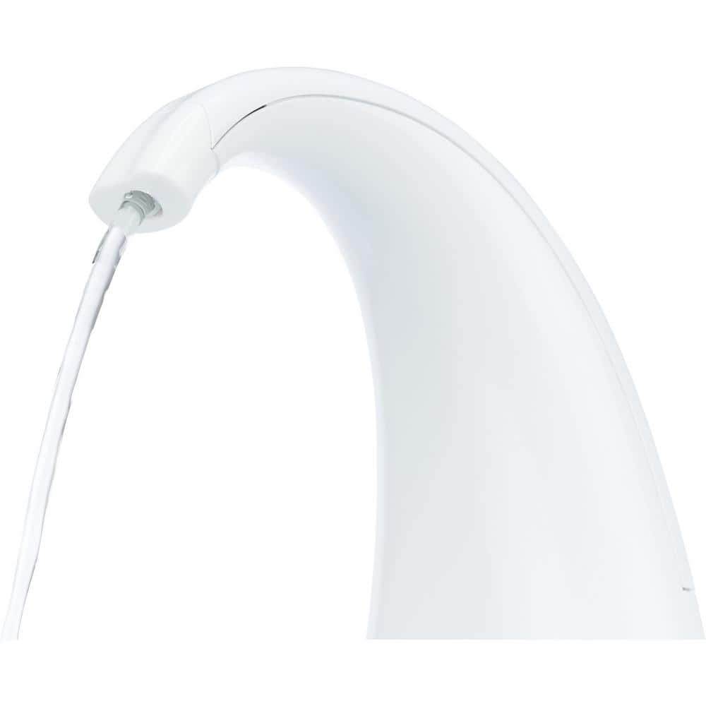 White Curved Stream Pet Water Fountain with Filter, 84.5oz