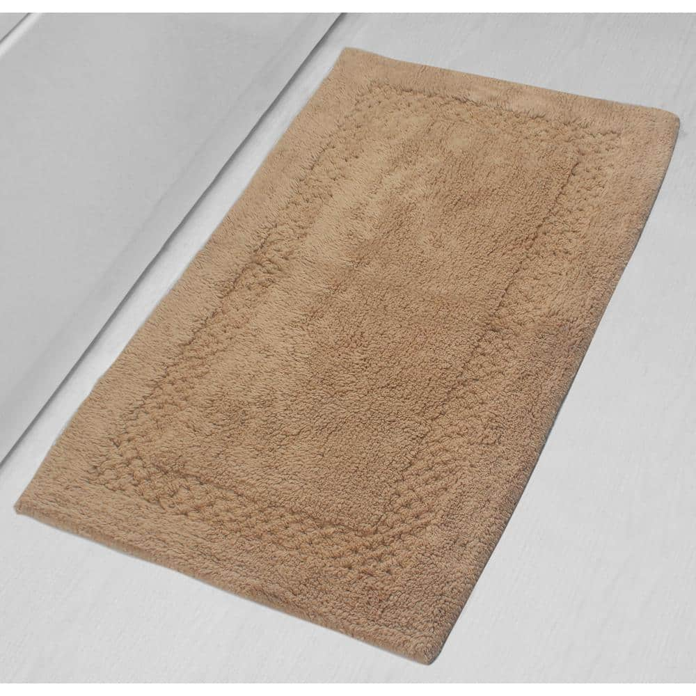 Home Decorators Collection Eloquence White 24 in. x 40 in. Nylon Machine  Washable Bath Mat 288791 - The Home Depot