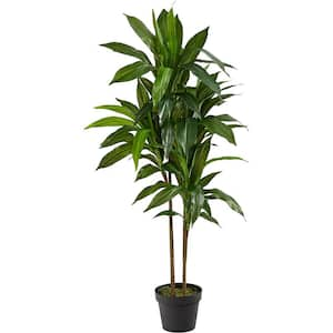 43 in. Green Artificial Dracaena Silk (Real Touch) Plant