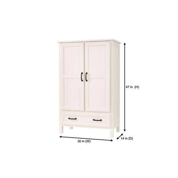 Stylewell Ivory Wood Kitchen Pantry 30 In W X 47 In H Skc1r1 V The Home Depot