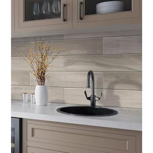 Woodnote 5.9 in. x 35.4 in. Gray Porcelain Matte Wall and Floor Tile (13.05 sq. ft./case) 9-Pack