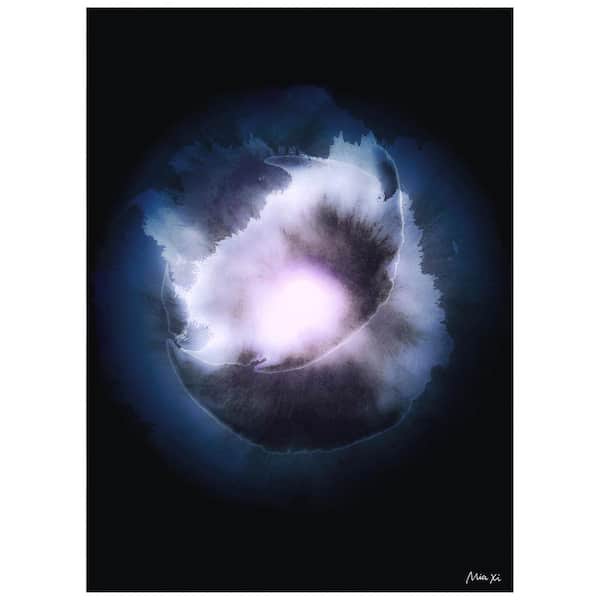 Empire Art Direct Multi-Colored 8 ft. x 10 ft. Water Color Drop Abstract Washable Art Felt Area Rug