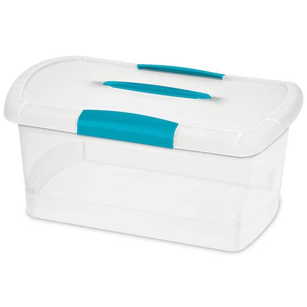 Sterilite 18 Qt. Medium Nesting ShowOffs Clear Storage Box with Latches (36-Pack)