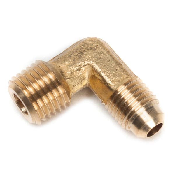 LTWFITTING 1/4 in. Flare x 1/4 in. MIP Brass Flare 90-Degree Elbow Fitting (30-Pack)