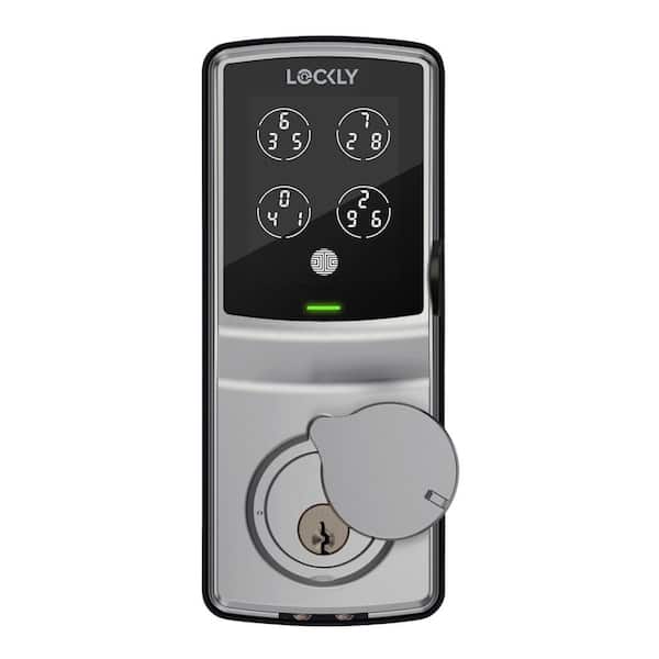 Lockly Secure Pro Satin Nickel Deadbolt WiFi Smart Lock with 3D Fingerprint,  Touchscreen Keypad, works with Hey Google/Alexa PGD 728F SN - The Home Depot