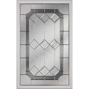 Majestic with Nickel Caming 22 in. x 36 in. x 1 in. with White Frame Replacement Glass