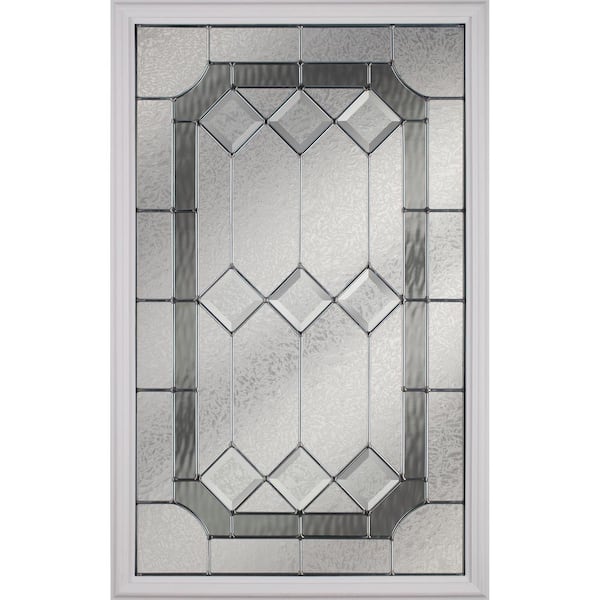 ODL Majestic with Nickel Caming 22 in. x 36 in. x 1 in. with White Frame Replacement Glass