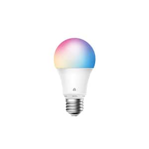 60-Watt A19 Color Changing Dimmable Smart Wi-Fi LED Light Bulb Compatible with Alexa and Google Home, 6500K - (1-Pack)