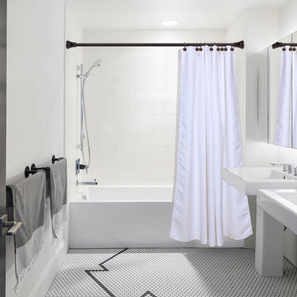 Oil Rubbed Bronze Zinc Double Shower Curtain Hooks